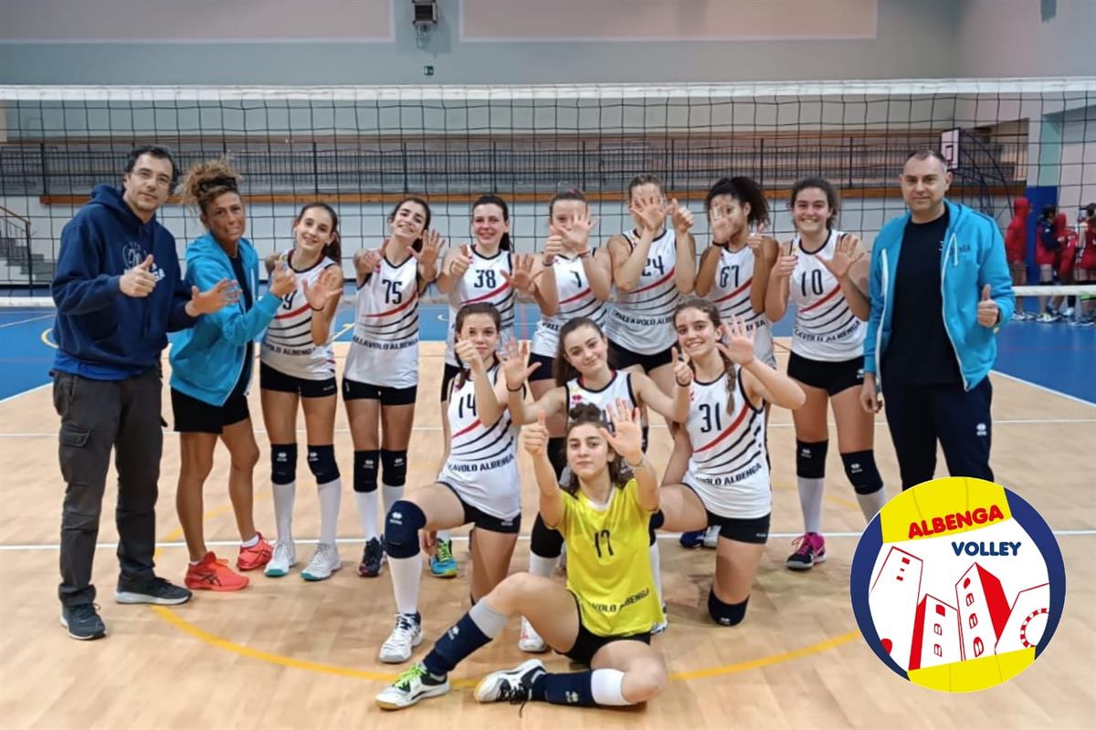 Under 14 Blu. L'Albenga Volley conquista la finale four: domenica a Pietra il grande giorno