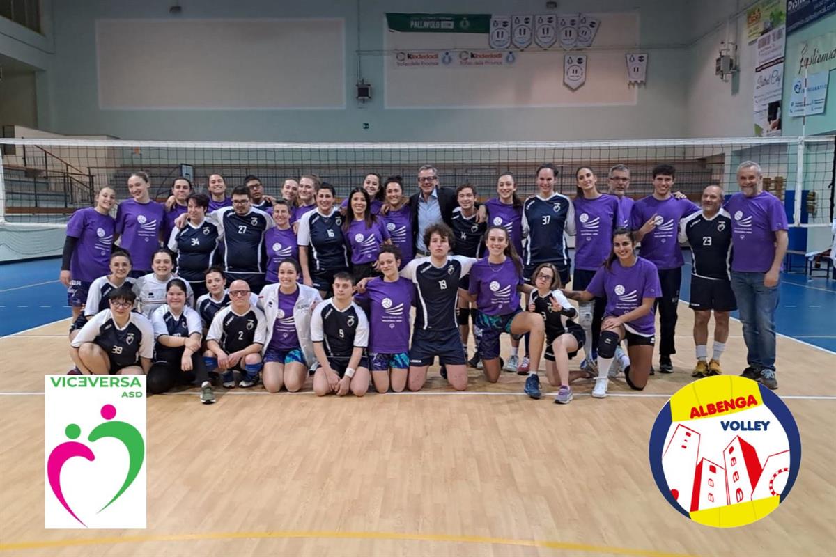 Bell'allenamento tra la Vigo Albenga e i Viceversa: biancoblù nel segno dell'inclusione Bell'allenamento tra la Vigo Albenga e i Viceversa: biancoblù nel segno dell'inclusione